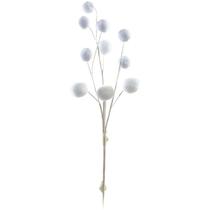 Pick natalino Galho decorativo branco 52 cm - CROMUS