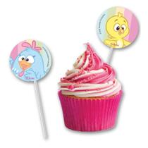 Pick p/ Docinhos Festa Galinha Pintadinha Candy - 8 unidades - Festcolor - Festas