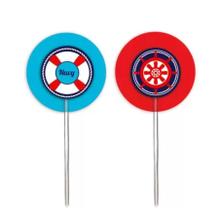 Pick para Cupcake Festa Marinheiro - 12 unidades - Cromus - Rizzo Embalagens Pick para Cupcake Festa Marinheiro - 12 unidades - Cromus - Rizzo Embalagens