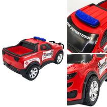 Pick-Up Caminhonete De Brinquedo 38Cm Bombeiros Resgate 192