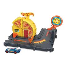 Pick-up de pizza Toy Hot Wheels Mattel City Speedy com 1 veículo