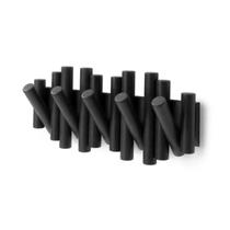 Picket Cabideiro De Parede Preto 5 Ganchos Umbra Novidade Picket Cabideiro De Parede Preto 5 Ganchos Umbra Novidade