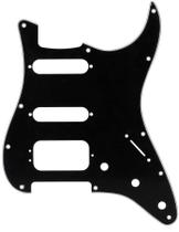 Pickguard Fender Modern HSS Stratocaster 11 furos preta de 3 camadas Pickguard Fender Modern HSS Stratocaster 11 furos preta de 3 camadas