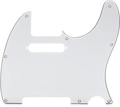 Pickguard Fender Modern para Telecaster, 8 furos, branco, 3 camadas Pickguard Fender Modern para Telecaster, 8 furos, branco, 3 camadas