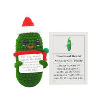 Pickle de crochê feito à mão qyqkfly Mini Cute Funny Gift Pickle de crochê feito à mão qyqkfly Mini Cute Funny Gift