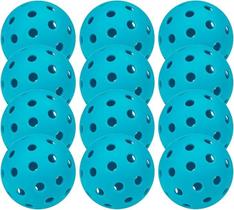 Pickleball Balls Spunspon, pacote com 12, 40 furos, alta elasticidade ao ar livre