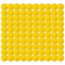 Pickleball Franklin Sports X-26 Indoor, pacote com 100 unidades, amarelo