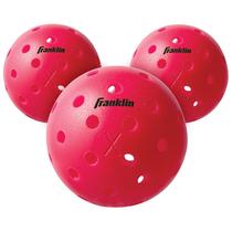 Pickleballs Franklin Sports X-40 - Pacote com 3 Unidades Rosa