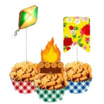 Picks para Doces C/8un Festa Junina Arraia São João