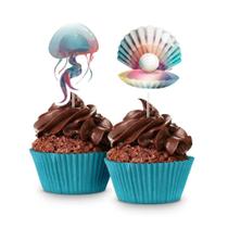 Picks Para Doces Fundo Do Mar 8 Un - Regina