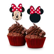 Picks Topper Docinhos Decorativos Festa Minnie Mouse 8 Un Regina Festas - Inspire sua Festa Loja