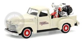 Pickup Chevy 3100 1950+moto Harley 2001 Flsts Maisto 1/25 Pickup Chevy 3100 1950+moto Harley 2001 Flsts Maisto 1/25