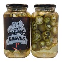 Picles De Pimenta Jalapeño Bravus Pote Food Service 800ml Picles De Pimenta Jalapeño Bravus Pote Food Service 800ml