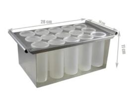 Picoleteira - Forma De Alum. C/ 15 Cavidades P/ Fazer Picolé