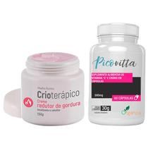 Picovitta Natural Suplemento Organza + Creme Redutor de Gorduras Crioterápico