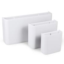 Picowe magnético de armazenamento de roupa para lavanderia branca 3 unidades Picowe magnético de armazenamento de roupa para lavanderia branca 3 unidades