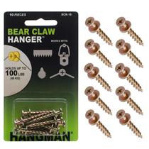 Picture Hangers Hangman BCK-10, pacote com 10 garras de urso de duas cabeças Picture Hangers Hangman BCK-10, pacote com 10 garras de urso de duas cabeças