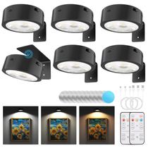 Picture Lights Narotood, pacote com 6 LED sem fio recarregável Picture Lights Narotood, pacote com 6 LED sem fio recarregável