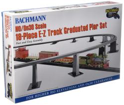 Pier Set Bachmann Trains E-Z TRACK 18 PC. para escala HO ou On30
