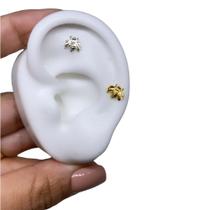 Piercing Abelha Prata 925 Original Tragus Cartilagem Hélix Piercing Abelha Prata 925 Original Tragus Cartilagem Hélix