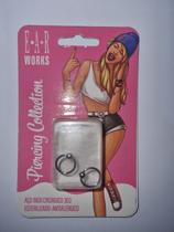 Piercing Aço Cirurgico Captive 8mm Prateato