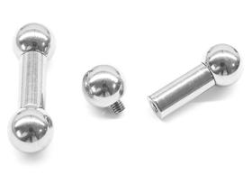 Piercing Alargador Reto 100% Titânio Rosca Interna