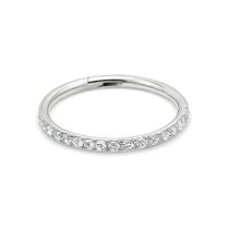 Piercing Argola Articulada Aço Cirúrgico com Zircônias Piercing Argola Articulada Aço Cirúrgico com Zircônias