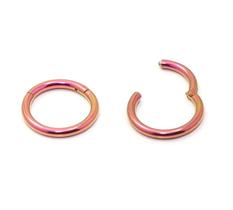 Piercing Argola Articulada Click 1.2mm em Titânio Anodizada Várias Cores