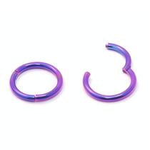 Piercing Argola Articulada Click 1.2mm em Titânio Blurple 92v