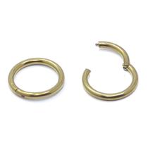 Piercing Argola Articulada Click 1.2mm em Titânio Bronze 12v