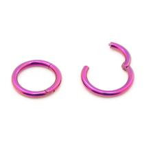 Piercing Argola Articulada Click 1.2mm em Titânio Fúscia 80v Piercing Argola Articulada Click 1.2mm em Titânio Fúscia 80v