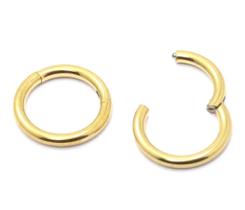 Piercing Argola Articulada em Aço Cirúrgico Dourada 8mm Piercing Argola Articulada em Aço Cirúrgico Dourada 8mm
