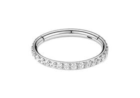 Piercing Argola Articulada em Titânio com Zircônias Piercing Argola Articulada em Titânio com Zircônias
