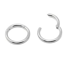 Piercing Argola Articulada em Titânio Natural Piercing Argola Articulada em Titânio Natural