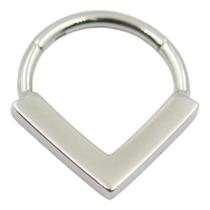 Piercing Argola Click Triangulo Liso Titânio Antialérgico Piercing Argola Click Triangulo Liso Titânio Antialérgico