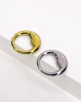 Piercing Argola com Lua em Titânio - Abertura Click