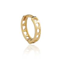 Piercing Argola De Ouro 18k Click Com Trava Hélix Cartilagem Orelha