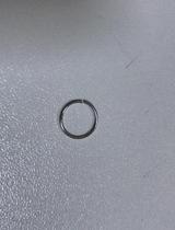 Piercing Argola Em Ouro Branco 18k Nariz Ou Orelha