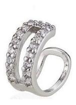 Piercing Argola Fake Falso Dourado Ou Prata Pedra Zirconia Piercing Argola Fake Falso Dourado Ou Prata Pedra Zirconia
