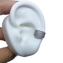 Piercing Argola Falso Fake Dourado Prata Pedra Zirconia