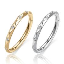 Piercing Argola Lapidada com Zircônias Cravejadas Clicker Segmento Aço Cirúrgico 316L Ouro PVD Cor:PrateadoTamanho:8 Piercing Argola Lapidada com Zircônias Cravejadas Clicker Segmento Aço Cirúrgico 316L Ouro PVD Cor:PrateadoTamanho:8