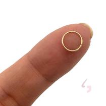 Piercing Argola Lisa 6mm Ouro 18k Nariz Nostril Helix