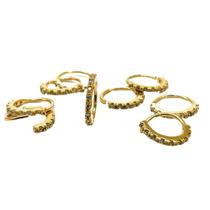 Piercing Argola Nariz Cartilagem Pedras de Zircônias Ouro 18K 25643 K045 Piercing Argola Nariz Cartilagem Pedras de Zircônias Ouro 18K 25643 K045