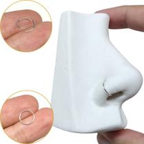 Piercing Argola Nariz Em Prata 925 8mm De Diâmetro