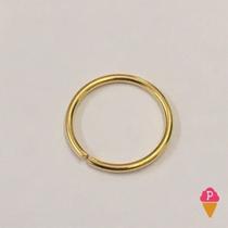 Piercing Argola para Orelha Septo Folheado a Ouro