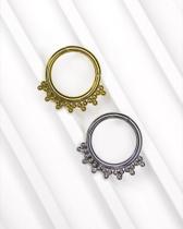 Piercing Argola Trinity Ball Radesh - Titânio - Joia para Daith e Septo Piercing Argola Trinity Ball Radesh - Titânio - Joia para Daith e Septo
