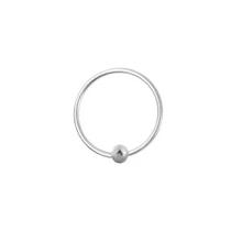 Piercing Argolinha Fina Com Bolinha Prata Piercing Argolinha Fina Com Bolinha Prata