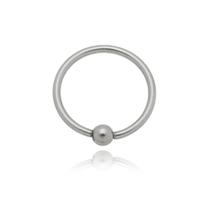 Piercing Argolinha Maior com Bolinha de Aço Inox