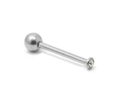 Piercing Australiano Aço Cirúrgico Micro Pedra Zircônias 1.7mm