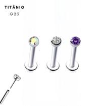Piercing Australiano Ponto de Luz Titânio G23 Ouro PVD Cor:DouradoTamanho:Boreal